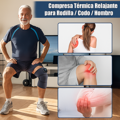 Masajeador Pro™ – Alivio Portátil con Calor Inteligente para Hombro, Codo y Rodilla
