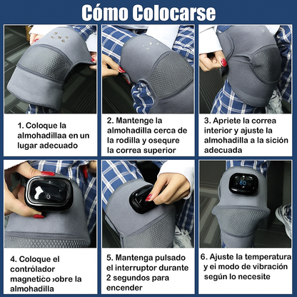 Masajeador Pro™ – Alivio Portátil con Calor Inteligente para Hombro, Codo y Rodilla