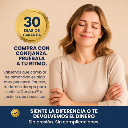 Almohada CerviLux™ - Redescubre el placer de despertar sin dolores